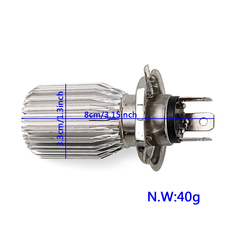 6000K 12V Hs1 H4 Led Motorcycle Scooter Light Bulb Motorbike h4 Led Headlight Motorcycle Hs1 Moped Light Bulbs Moto Accessories