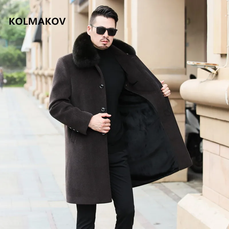 

2023 new arrival winter high quality fashion wool coats thicken trench coat men,mens smart casual woolen jackets,size M-4XL