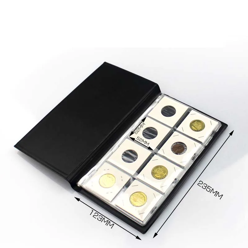 PCCB Commemorative Coin Collection Book Coin Book 80 Grid Paper Clip Book Empty Volume  Bitcoin Collector\'s Book Zodiac Coin