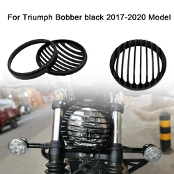 For Triumph Bobber black 2017-up Model Black Shallow Cut Headlight Grill Cover