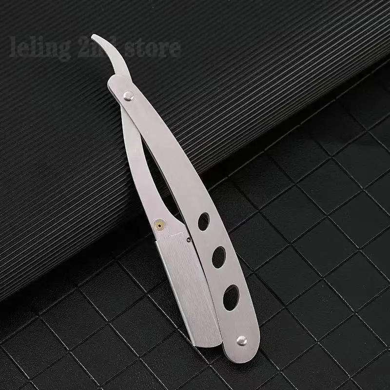20pcs Professional Manual Shaver Straight Edge Stainless Steel Sharp Barber Razor Folding Shaving Beard Cutter