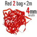 4mm 2 bolsas Rojo