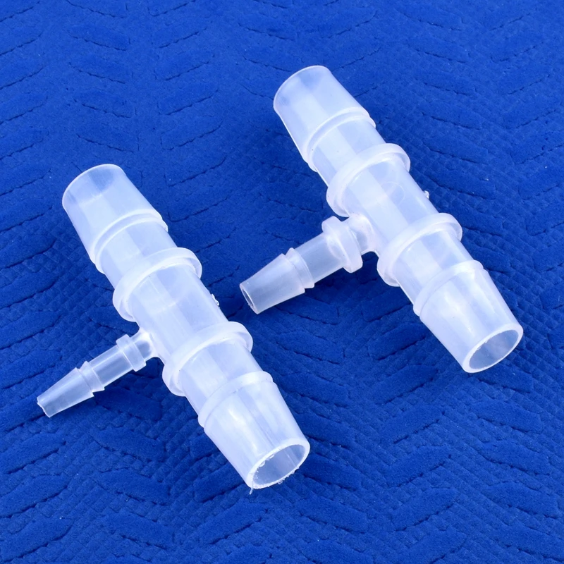 5~200pcs 12~20 To 4~16mm Reducing Tee Connector Food Grade PP Garden Irrigation Reducer Tee Aquarium Fish Tank Pagoda Hose Joint