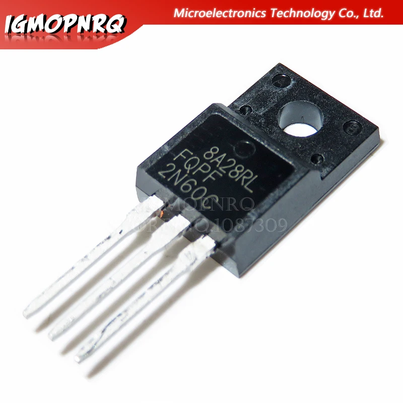 10pcs FQPF2N60C 2N60C 2N60 600V 2A MOSFET N-Channel transistor TO-220F new original