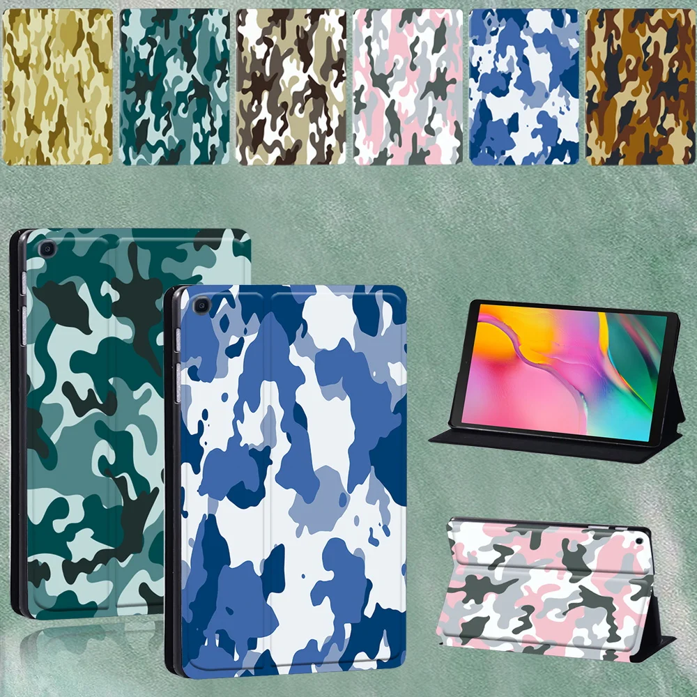 For Samsung Galaxy Tab A T290 T295 2019 8.0 Inch Army Camouflage Series Pattern Tablet Protective Shell Case