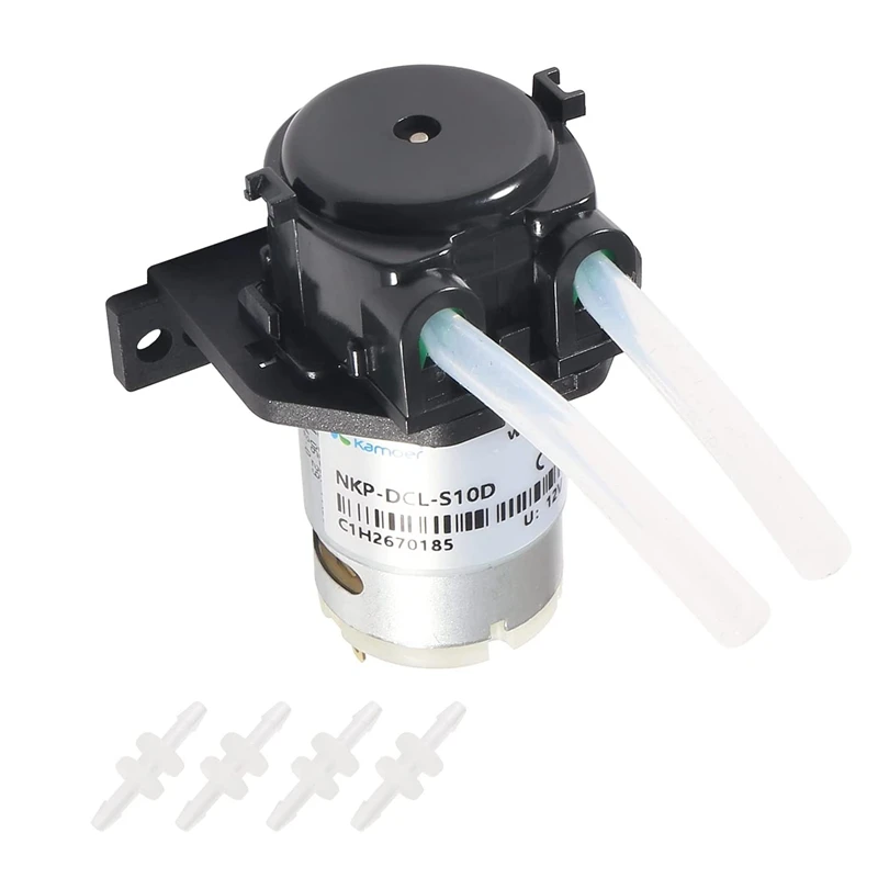 12V DC Dosing Pump Peristaltic Dosing Head with Connector for Arduino Aquarium Lab Analytic DIY