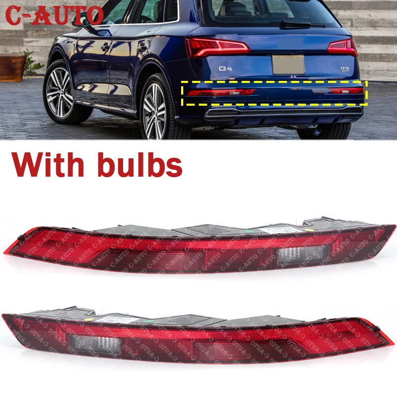 

Car Taillight Rear Bumper Tail Light Rear Bumper Lamp With Bulbs For Audi Q5 2018 80A945069 80A945070 car Accessories