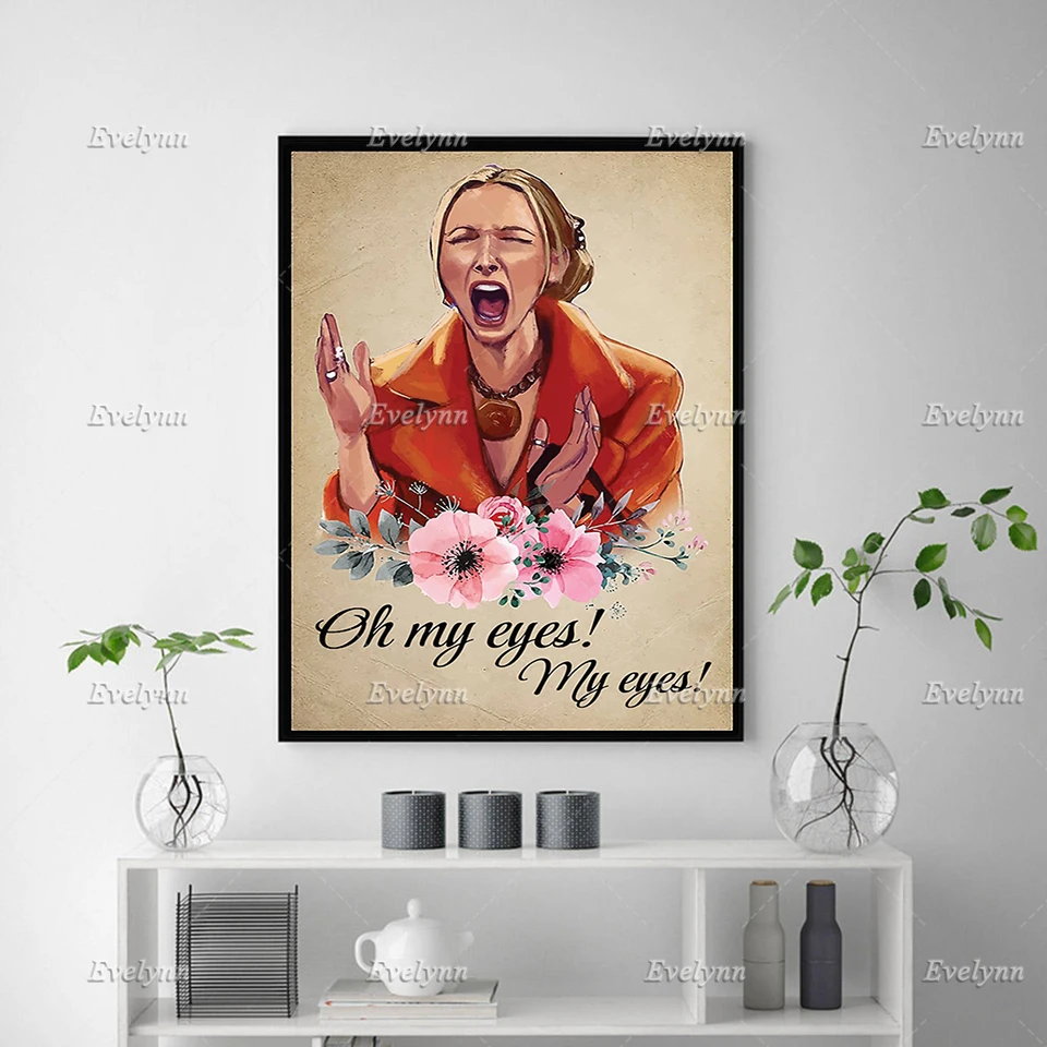 Oh My Eyes Poster Phoebe Buffay Friends TV Show Poster Living Room Decoration Wall Art Prints Home Decor Canvas Floating Frame