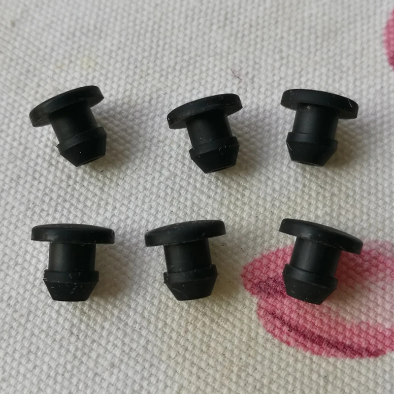 With Slot Silicone Rubber Hollow Stopper T typed Plug Silicona End Caps Hole Sealed Cover Round Pung for Test Tube Pipe2.5-25mm