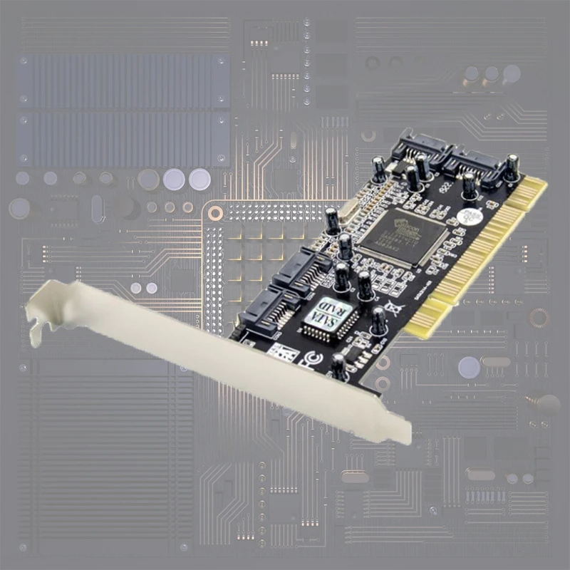 H052 4 Ports Silicon Image Sil 3114 Chipset RAID Controller Card 3114 Array Card PCI to SATA Expansion Card Conversion Card