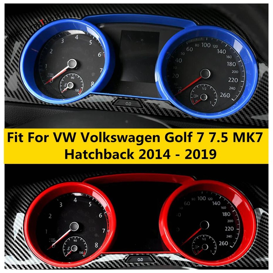 

Interior Oil Table Dashboard Speedometer Instrument Panel Cover Trim Fit For VW Volkswagen Golf 7 7.5 MK7 Hatchback 2014 - 2023