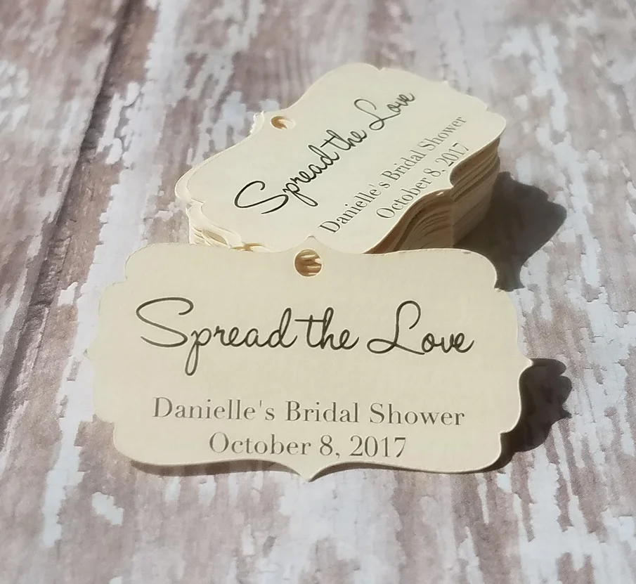 customize Spread the Love, Jam Favor, Jelly Favor, Spread Favor, Handmade favors, Bridal Shower tag, Wedding Tag, Baby Shower