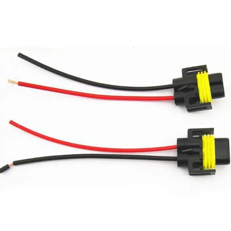 2 pcs H11 H8 Wire Harness Socket Female Adapter for Headlight Fog Light