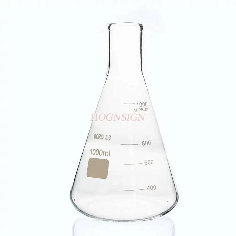 Erlenmeyer flask Glass flask Erlenmeyer flask 1000ml Chemical laboratory instrument