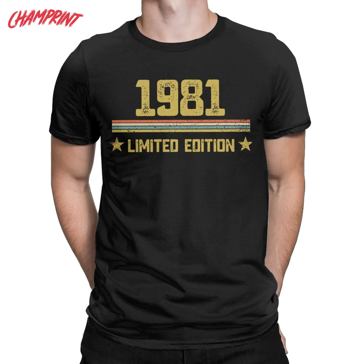 Novelty 40th Birthday Gifts Ideas Born In 1981 T-Shirts for Men Cotton T Shirts 40 Years Old Short Sleeve Tees Gift Idea Clothes