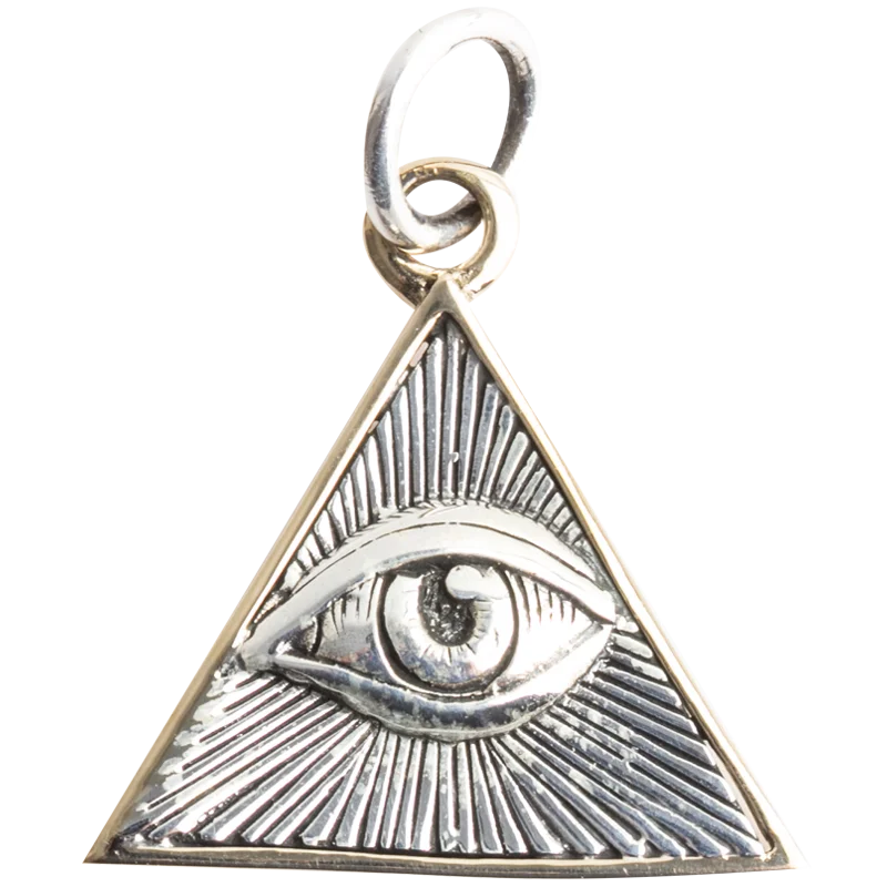 Ruibeila triangolo occhio di dio 925 ciondolo in argento collana retrò personalità collana in argento tailandese per inviare un amico