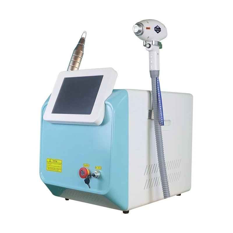 New Upgrade 2 in 1 picolaser laser nd yag 808 755 1064 diode laser tattoo hair removal device for beauty use