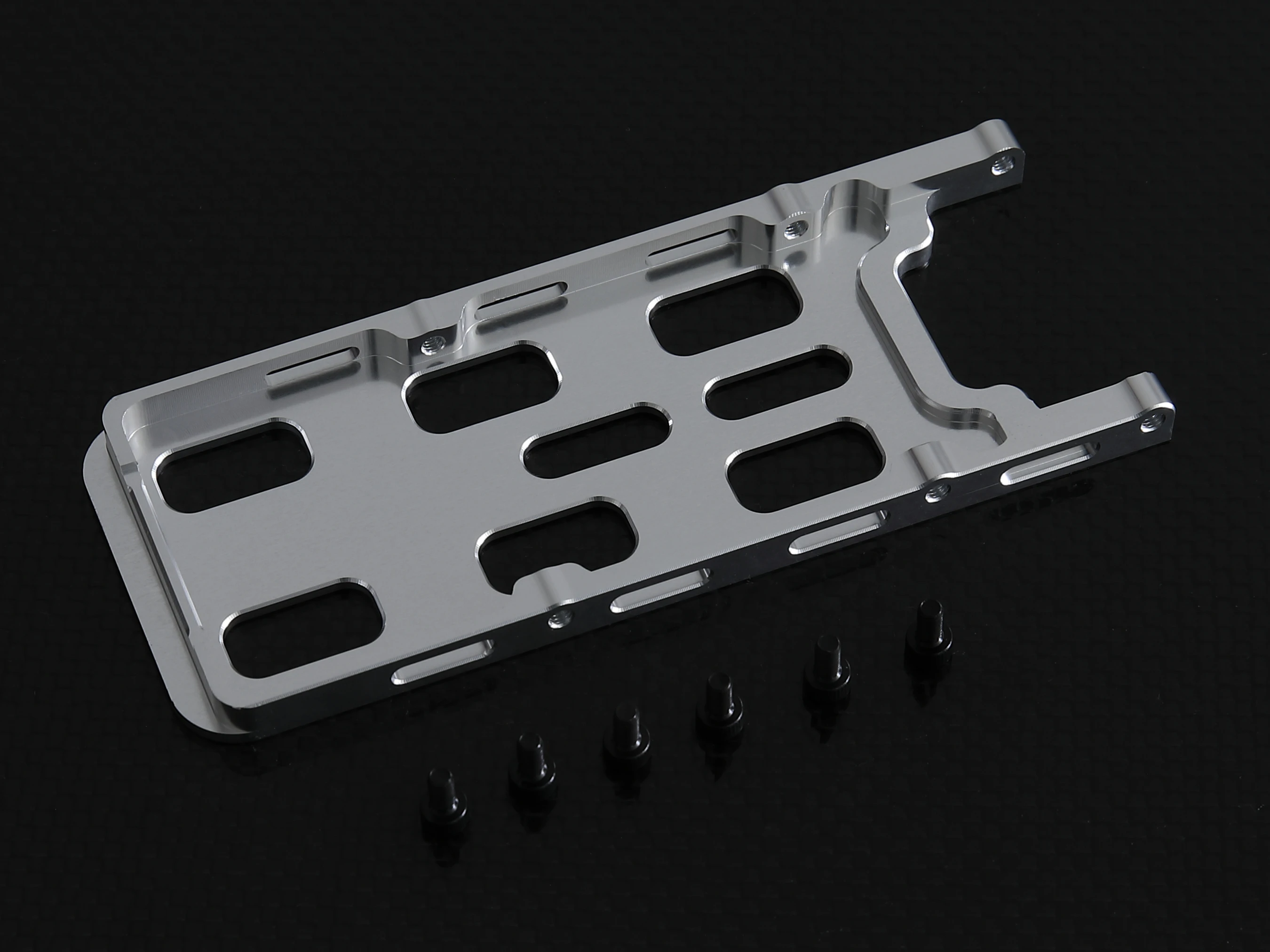 GTB Aluminum Metal Align Trex 550 600 Battery Tray Mounting Plate RC Helicopter Spare Part