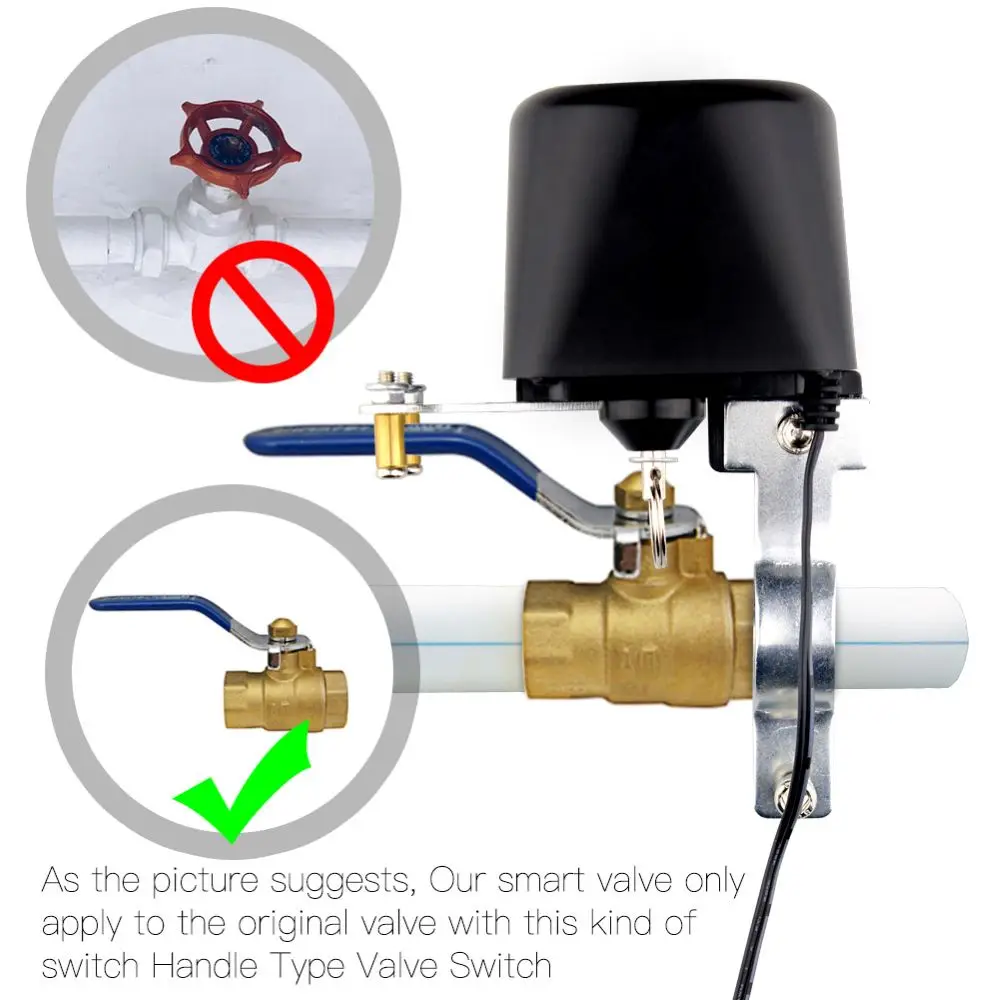TYSH Tuya WiFi Automatic Gas Water Heater Valve Controller Smart Home Remote Control Manipulator Work With Alexa Google Home