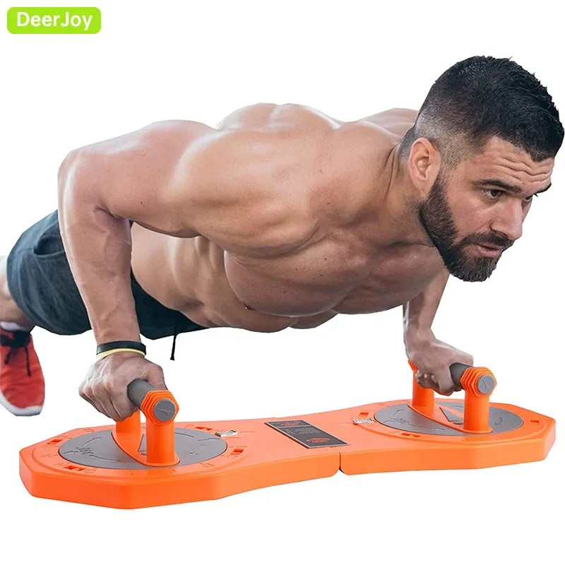 Push Up Board 360 Degree Adjustable Muscle Strength Training Push-up Stand Power Exercise Foldable Design Shoulders Arms Chest