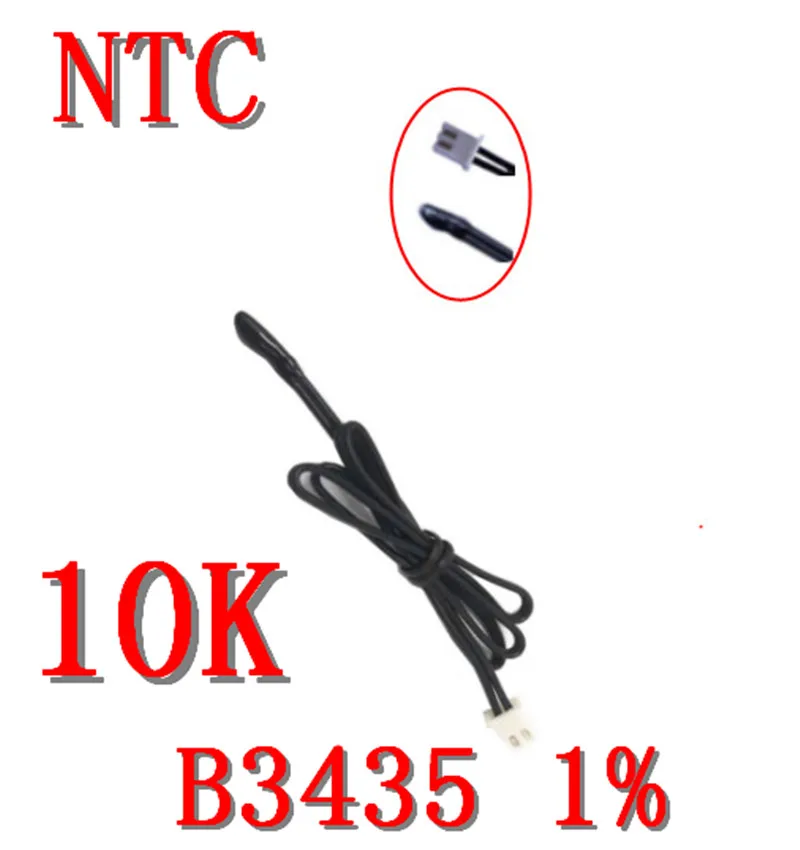 Termistor ntc b3435/10k ntc sensor de temperatura 10k b3435 termostato número negativo NTC10K-3435 cabeça de ar/gota de água