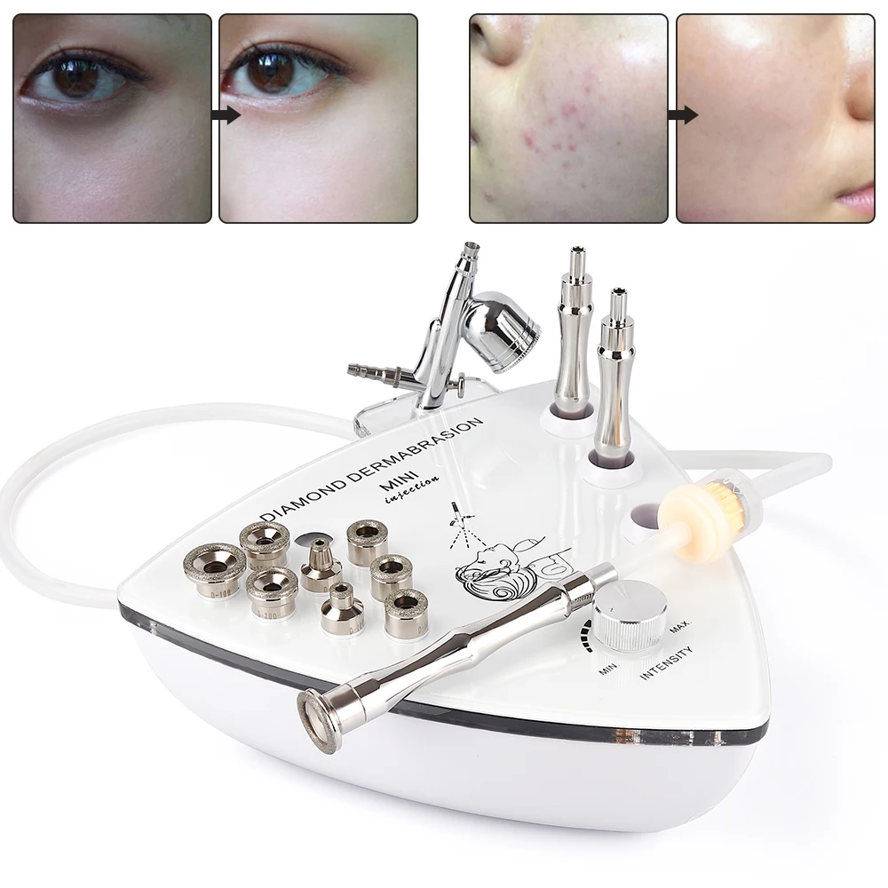 2 in 1 Diamond Dermabrasion Microdermabrasion Facial Hydrating Face Care Peeling Water Spray Beauty Machine Anti Wrinkle Device