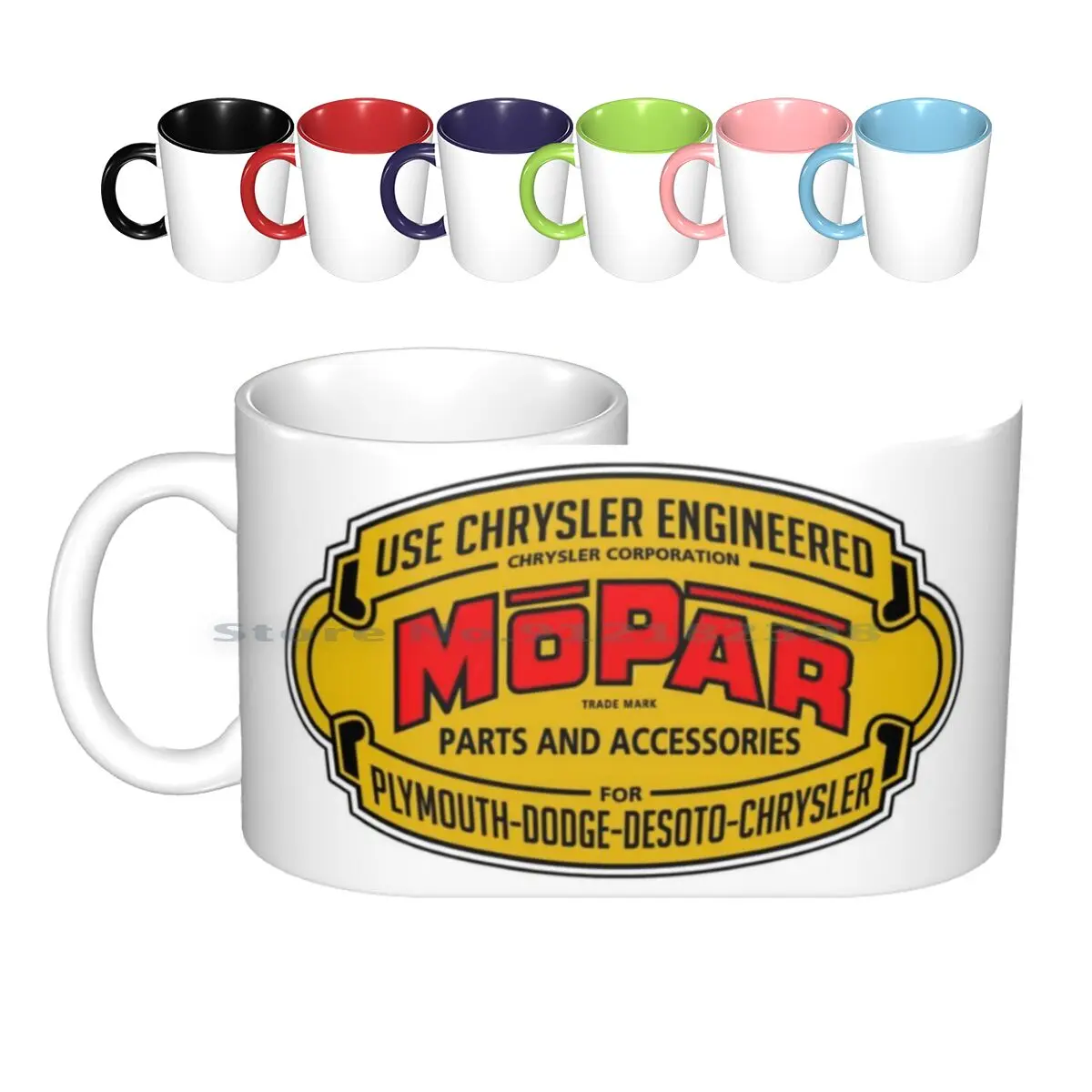 Mopar Vintage Graphic Ceramic Mugs Coffee Cups Milk Tea Mug Mopar Mopar Or No Car Plymouth Chrysler Desoto Hemi Muscle Car Hot