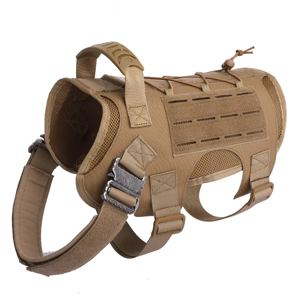 Imagem -02 - Nylon Quick Unlock Dog Vest Equipamento de Treinamento ao ar Livre Pet Roupas 1000d