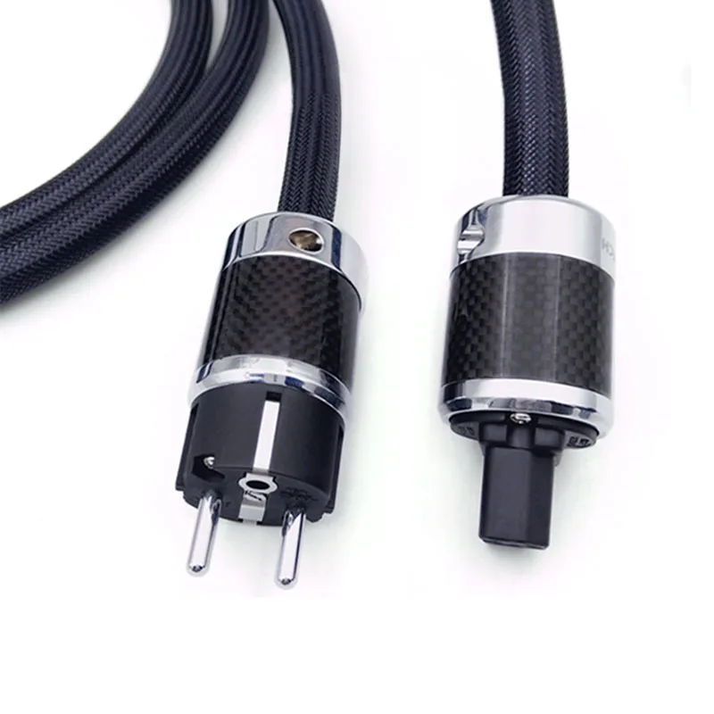 HiFi High End Furutech Alpha PS-950-18  Audio Cord Rhodium carbon fiber fever AC power cable US plug EU Version