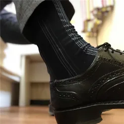 Men's Business Dress Socks Sexy Male Formal Dress Socks Business Men Daily Office Wearing Ultra-thin Sexy Formal Black Socks