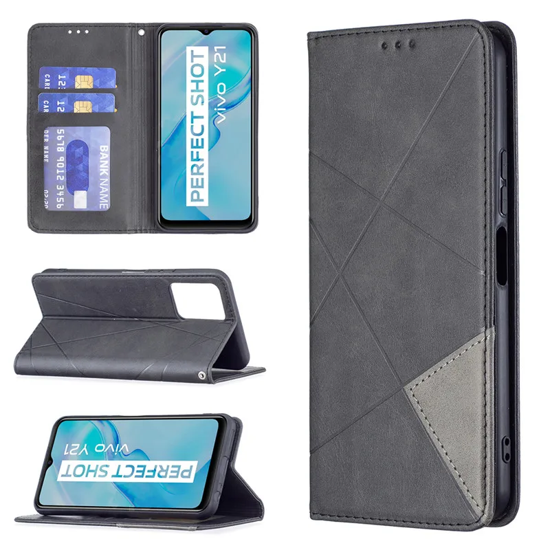 Case for VIVO Y21 Cover Case Magnet Flip Leather Coque For VIVOY21 Y 21 Y21S Y33S V2110 V2111 V2109 Cases Wallet Funda Etui