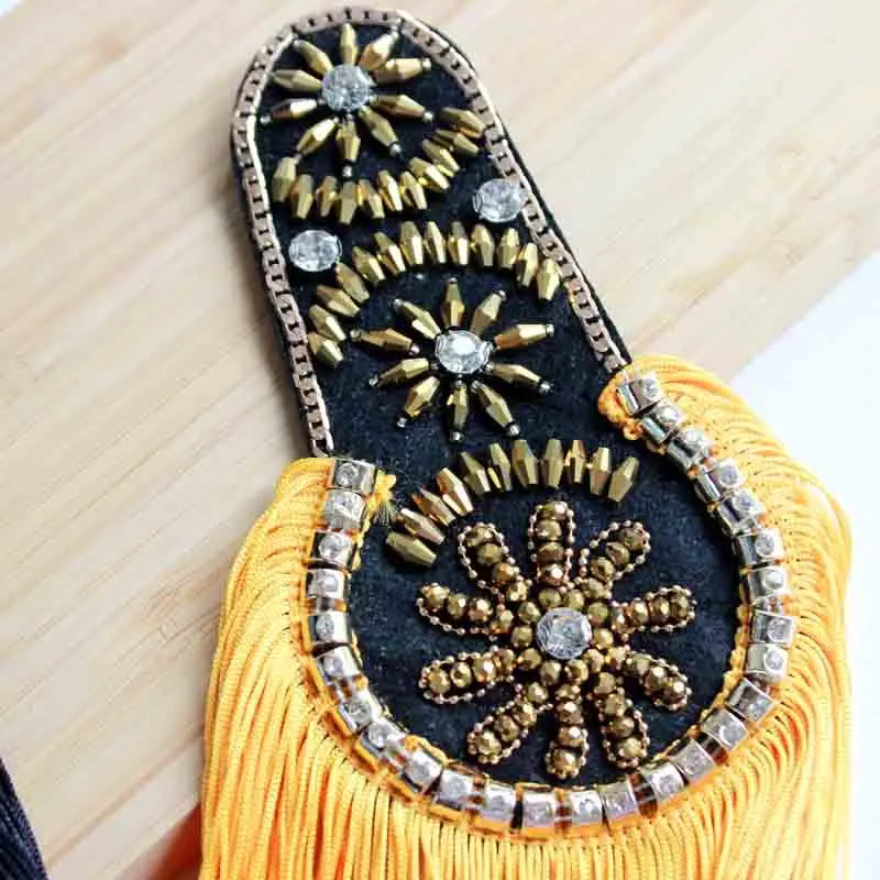 Suit Dress Shoulder Accessories Stage Decoration Clothes Patch Tassel Epaulettes Clothing Accessories