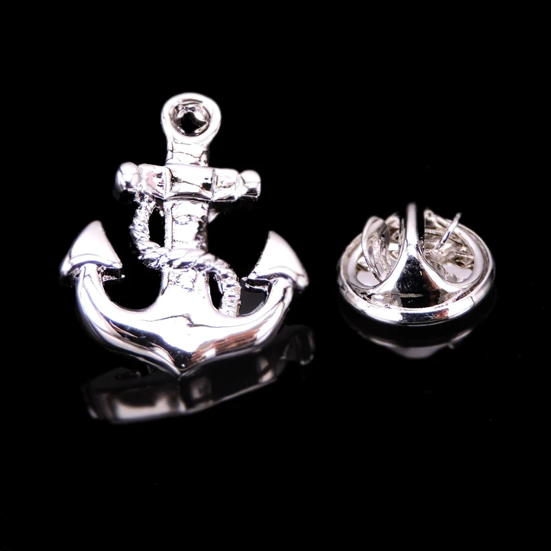 High quality brass anchor Brooch men\'s and women\'s Lapel Pin fashion backpack badge gift jewelry