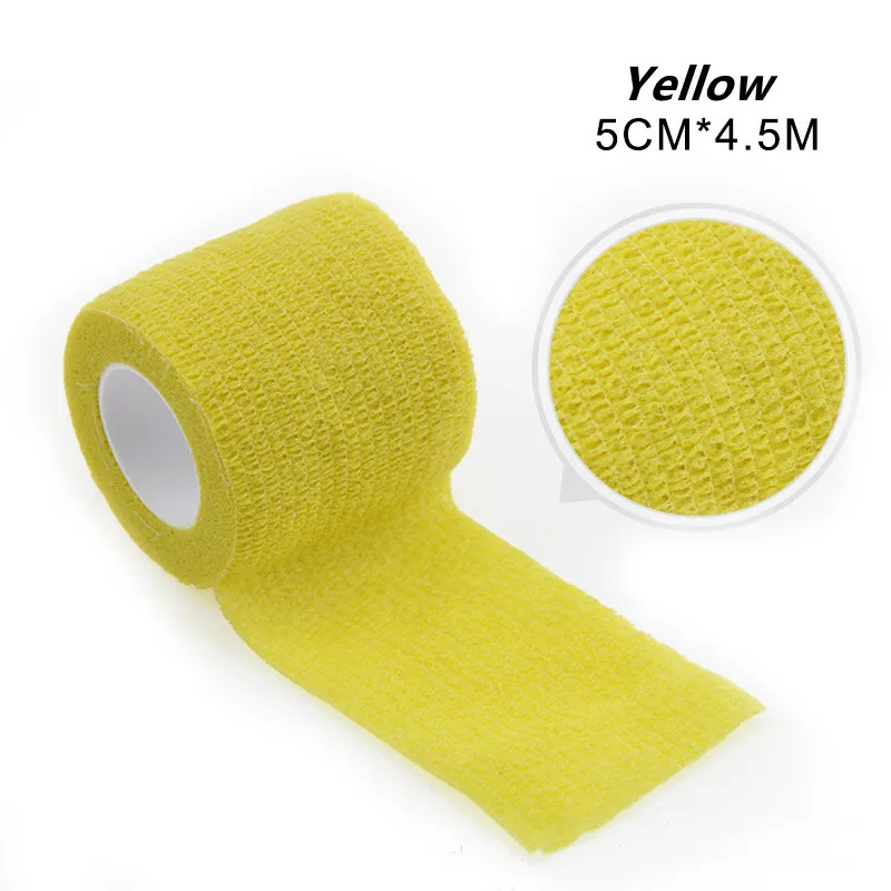 Wosport Colorful Sport Self Adhesive Elastic Bandage Wrap Tape 4.5m Elastoplast for Knee Support Pads Finger Ankle Palm Shoulder