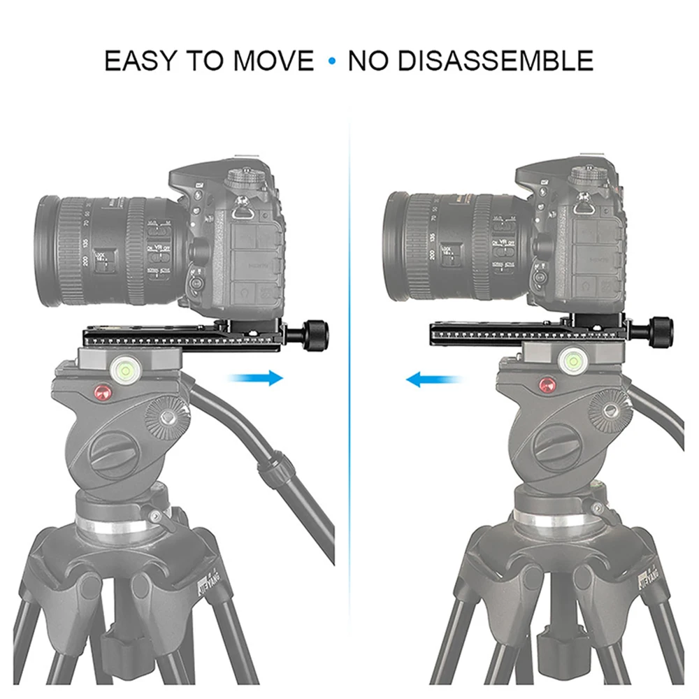 CAMVATE الشريحة السكك الحديدية الإفراج السريع لوحة المشبك عدة 140 مللي متر طويلة لكاميرا DSLR كرة ثلاثية القوائم رئيس Arca نمط نظام ماكرو التصوير