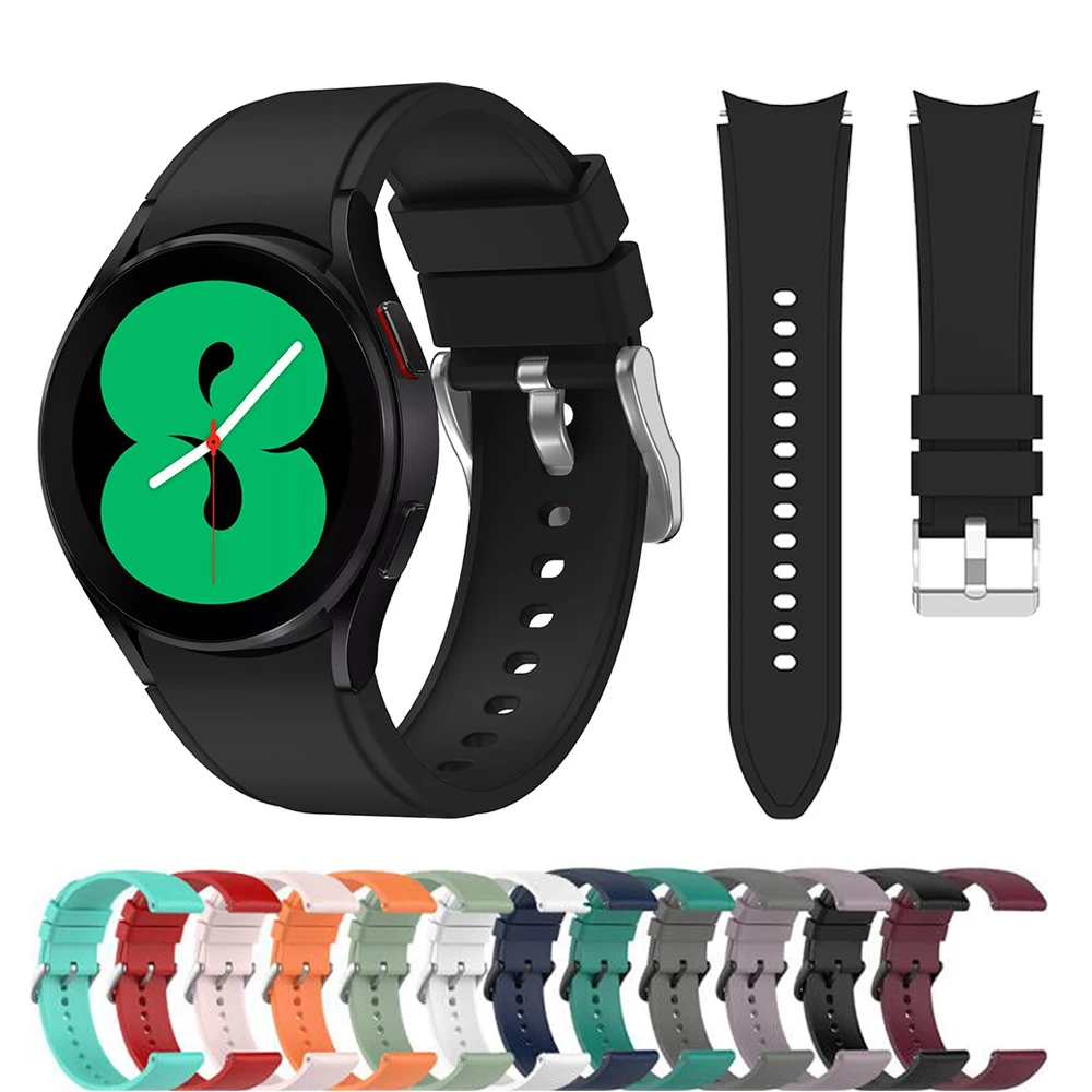 

Strap For Samsung Galaxy Watch 7/6/4 classic 46mm 42mm Silicone Ridge Sport Bracelet Galaxy Watch 5/5 pro/6/4/44mm 47 45mm band