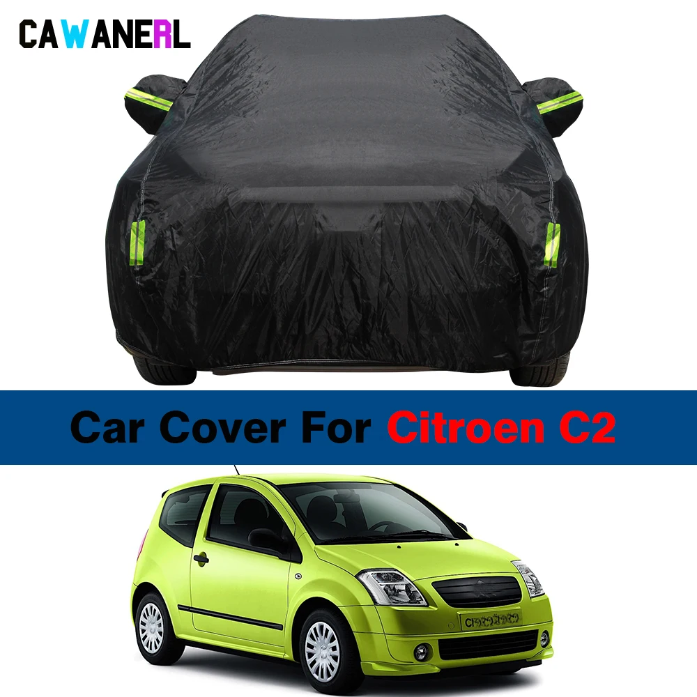 

Full Car Cover Outdoor Anti-UV Sun Rain Snow Ice Dust Resistant Waterproof Cover For Citroen C2