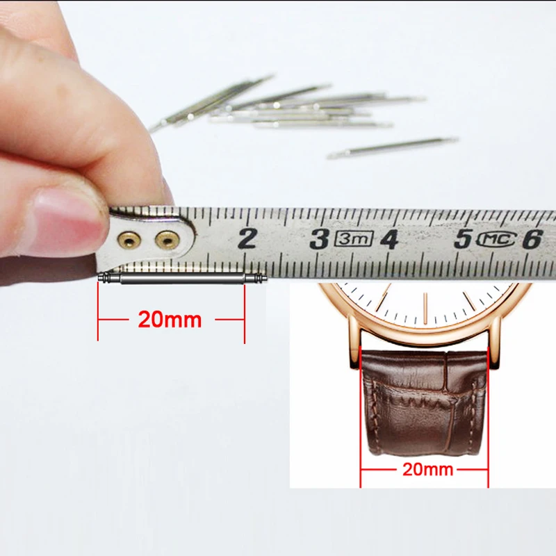 1.5mm 10pcs 10-25mm Watch Band Spring Bars Strap Link Pins Repair Watchmaker  Tools 14MM 16mm  18mm 20mm 22mm 24mm