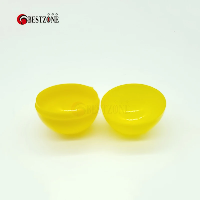 Jouet en plastique africain PP pour enfants, capsules souples et rondes, distributeur automatique d'extérieur amusant, diamètre 40mm, jaune, 20 pièces par lot