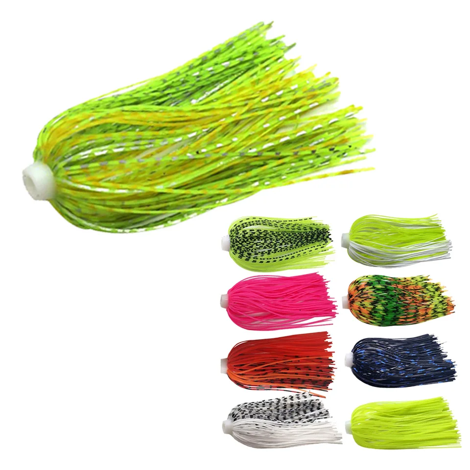 5 pcs/lot 88 strands 70mm szilikon skirts Alkalmazkodó m Terrier Ernyő skirts horgászni kiegészítők buzzbaits Szeleburdi Zsong Csali