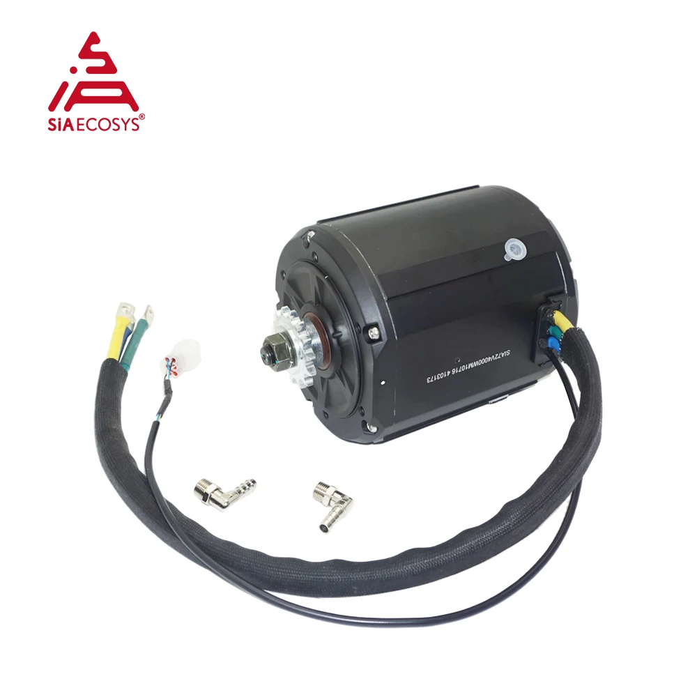 QSMOTOR Liquid Cooled 138 4000W 90H 7500W Max Continuous SiAECOSYS 72V 110KPH PMSM Mid Drive Motor Conversion Kits ATV Vehicle