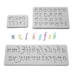 Numbers Letters Silicone Mold Sugarcraft Cupcake Baking Mold Fondant Cake Decorating Tools