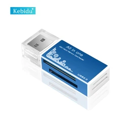 kebidu Multi All in 1 Micro USB 2.0 usb card reader Flash Memory card Adapter for Memory SD SDHC TF M2 MMC MS PRO DUO For laptop