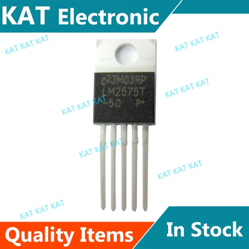 10 Pz/lotto LM2575T-5.0 SIMPLE SWITCHER 1A Step-Imbottiture Regolatore di Tensione