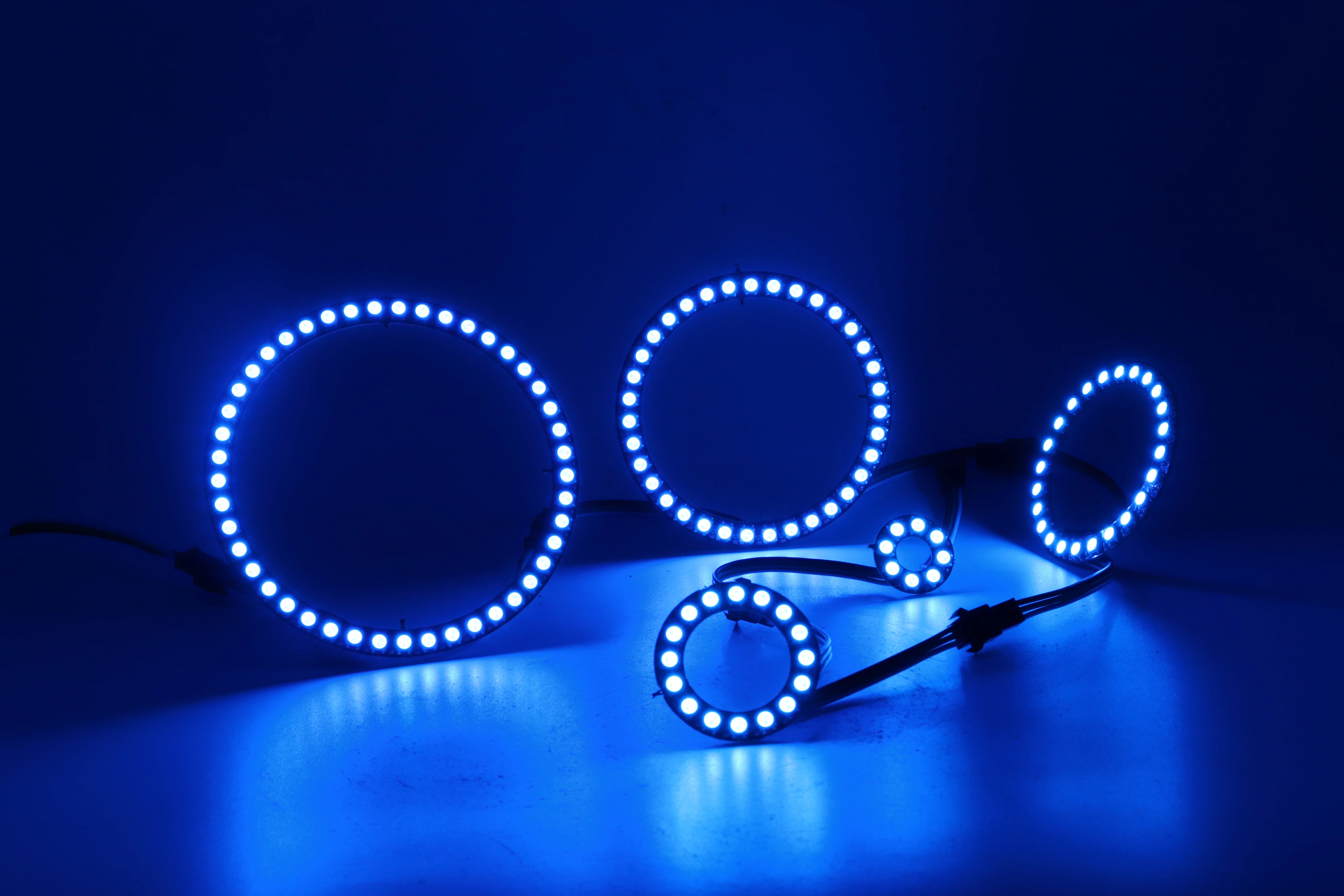 WS2812b LED-Ring Adressierbar 8/16/24/35/45 LEDs 5050 RGB LED-Diodenring Farbige IC-Eingebaute LED – Detail 18