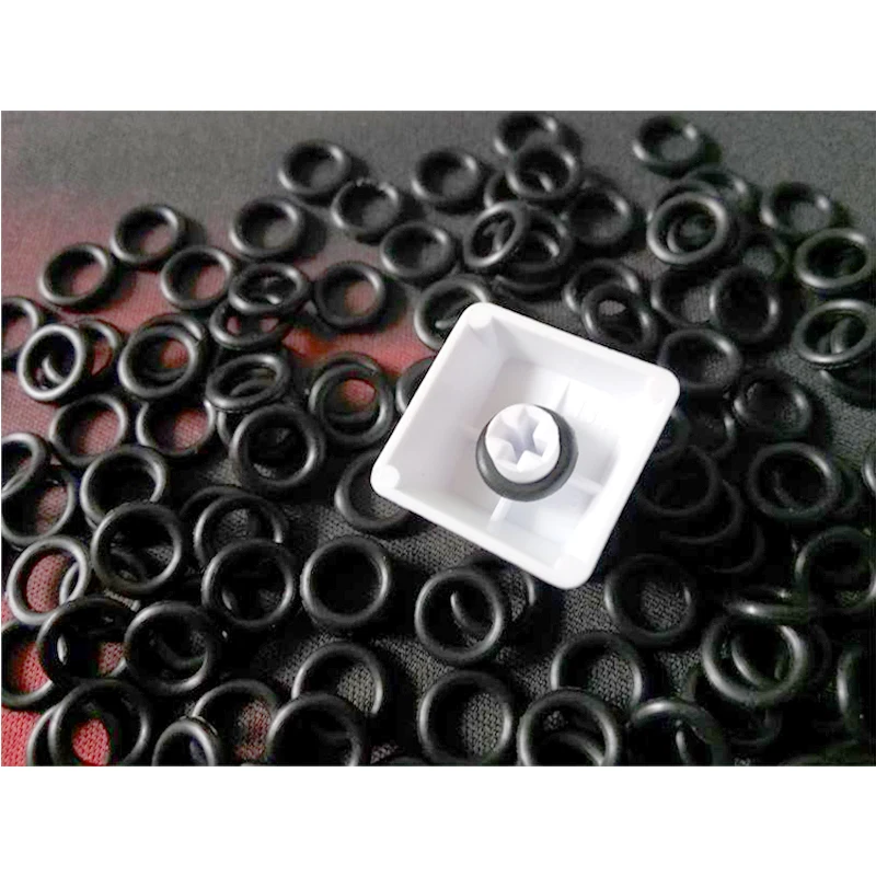 150pcs/bag Rubber O Ring Keyboard Switch Dampeners Keyboards Accessories White For Keyboard Dampers Keycap O Ring Replace Part