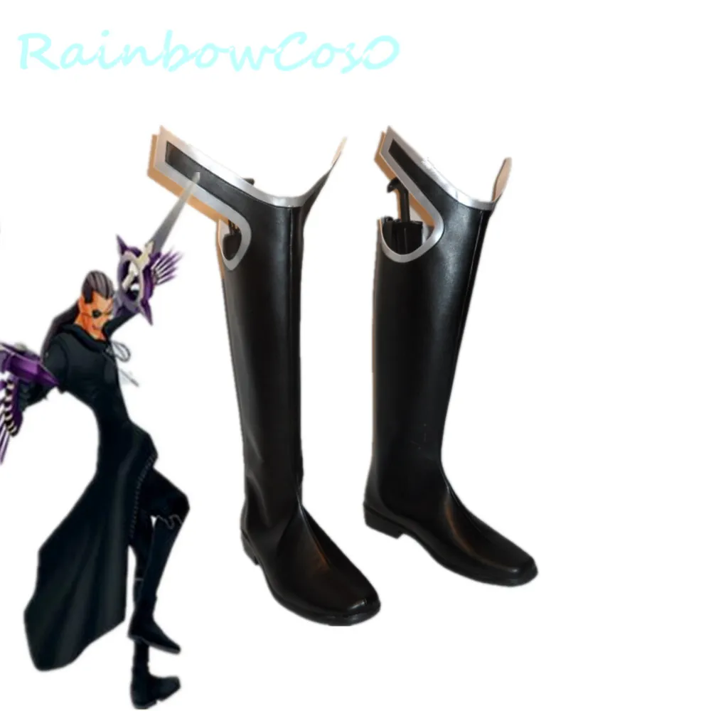 

Xemnas Nobody Xigbar Xaldin Vexen Lexaeus Zexion Cosplay Shoes Boots Anime Game RainbowCos0