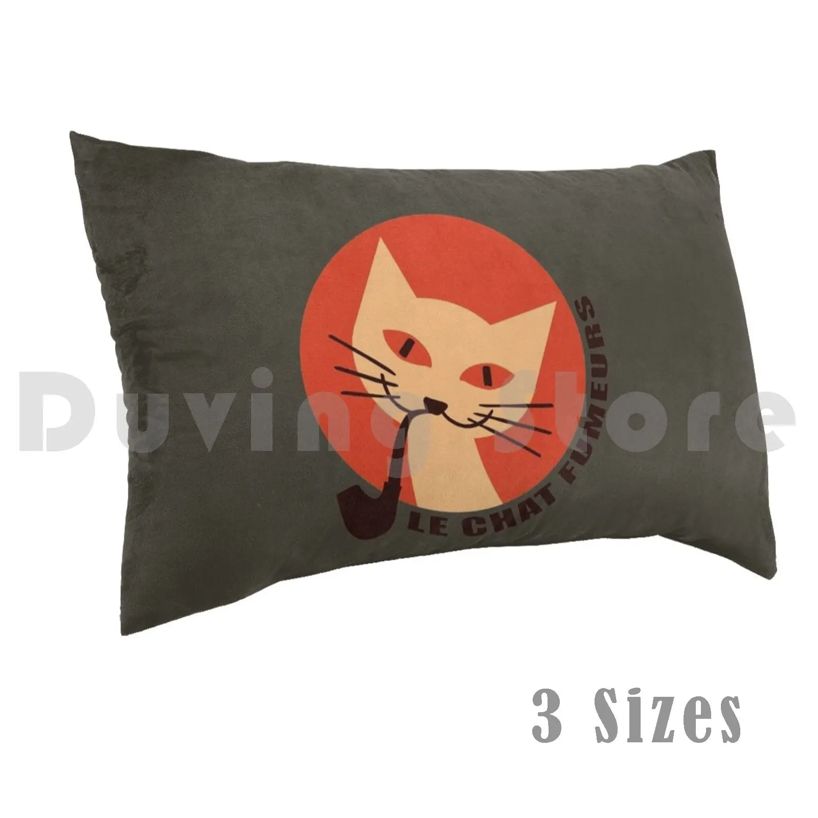 The Smoking Cat-Version 2 funda de almohada, 20x30 pulgadas, pipa Retro para fumar