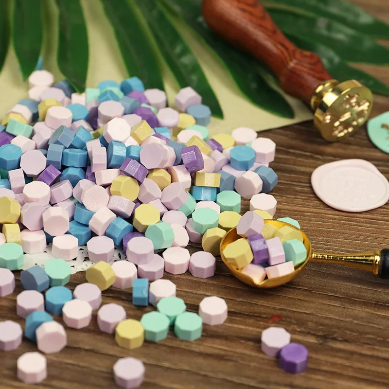 500g Retro Octagon Sealing Wax Paint Sealing Granule DIY Gift Box Wedding invitation office grape wine bottle seal wax 1450pcs