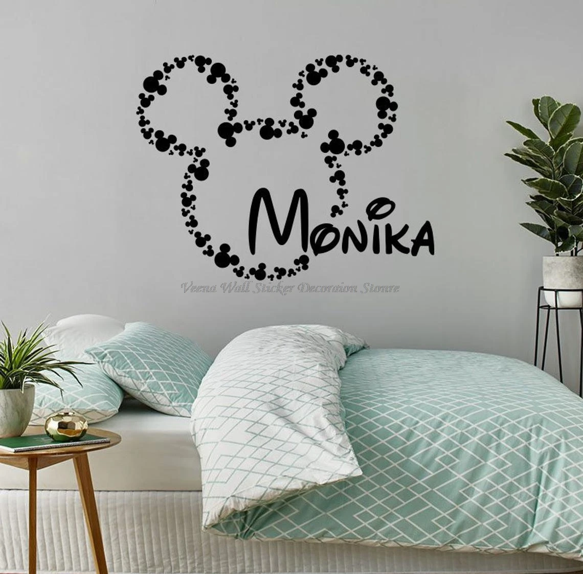 Customizable name cartoon portrait vinyl wall stickers kindergarten baby boy room boy child room bedroom decoration sticker gift